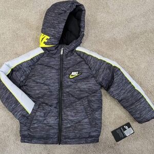 Nike Boys' Puffer Jacket Black Outerwear Sz 6 Original price $100
